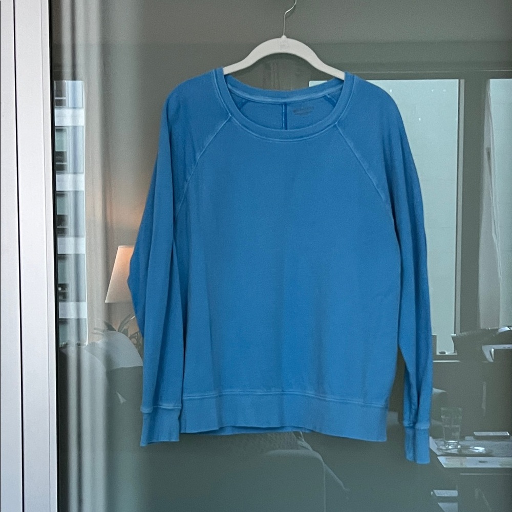 Athleta Blue Crewneck Sweatshirt
